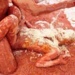 満点評価のメッシー顔面ぶっかけ全身ドロドロ最高峰｜食材を贅沢に使用素敵なエロフェチ動画