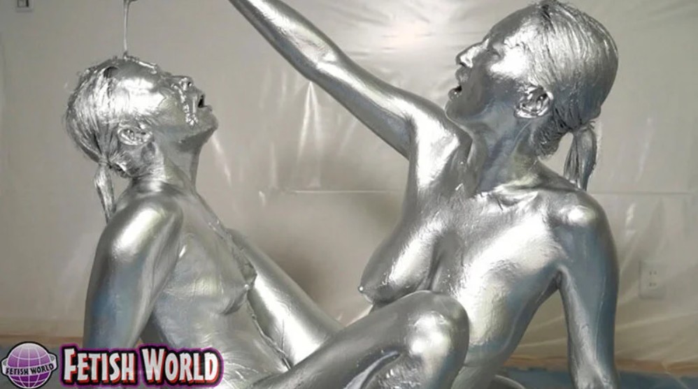 銀粉顔面ぶっかけレズメッシー